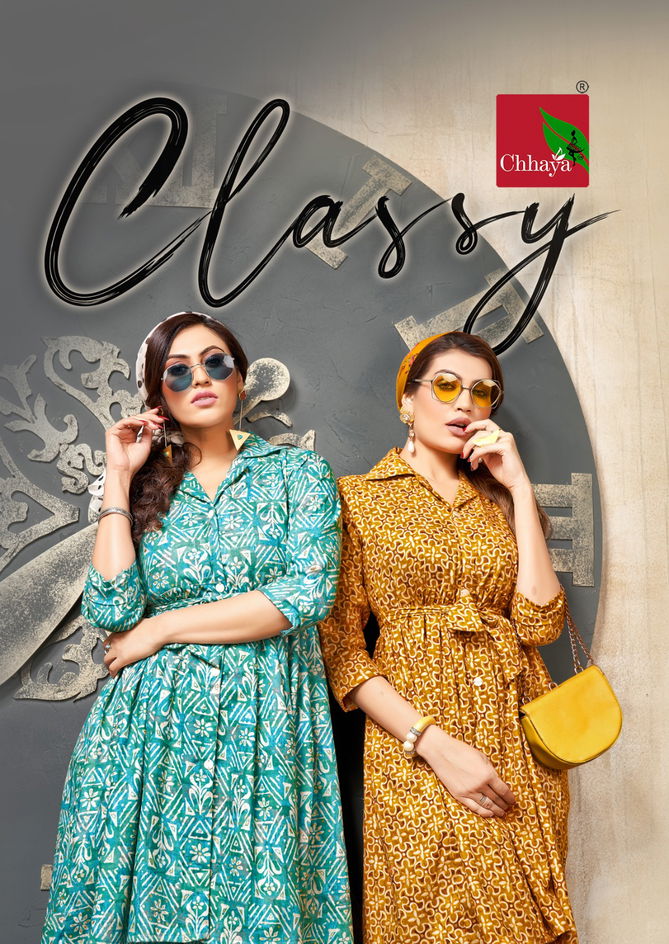 Classy By Chhaya Printed Kurtis With Bottom Catalog